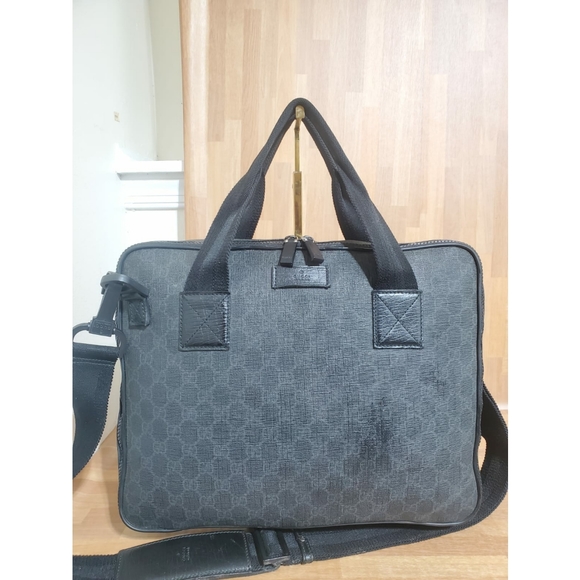 Gucci Computer Case GG Plus Monogram Medium Bag - Picture 1 of 13